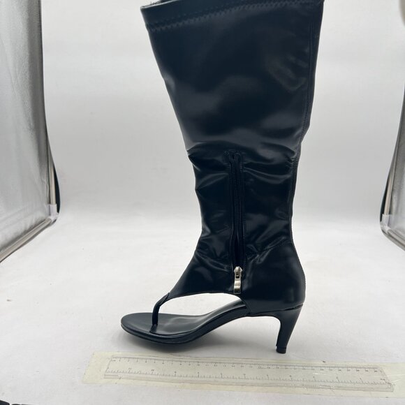 Shoes - Black Fashion Ankle Boots Round Toe Sandals Low Heels Flip Flop Zippers Shoes